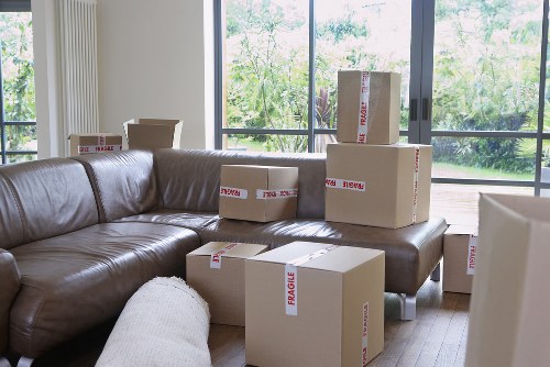 Practical household storage arrangement for a Merton home move